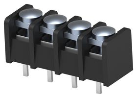 TE CONNECTIVITY - BUCHANAN 4DB-P108-04 PCB Mount Barrier Terminal Block, 8.26 mm, 1 Row, 4 Ways, 22 AWG, 12 AWG, 10 A