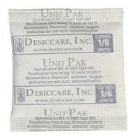 SCS 1/6PLDES1200 Desiccant Bag, 54mm x 54mm, 1/6 Unit, Plastic