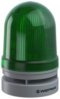 WERMA 46121060 Beacon, Blink/Continuous/TwinLight/Multi Tone, Green, 110 dBA, 85 x 130 mm, EvoSIGNAL Midi Series