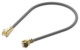 WURTH ELEKTRONIK 636201040300 RF / Coaxial Cable Assembly, 11.8 ", 300 mm, 1.13mm, UMRF Right Angle Plug, UMRF Right Angle Plug