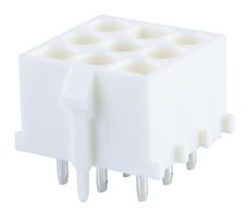 MOLEX 43255-0091 Pin Header, Wire-to-Board, 6.35 mm, 3 Rows, 9 Contacts, Through Hole Straight, MLX 43255 Series