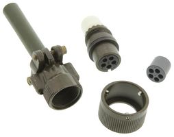 ITT CANNON CA3106E14S-5SB Circular Connector, CA Series, MIL-DTL-5015 Series, Straight Plug, 5 Contacts, Solder Socket