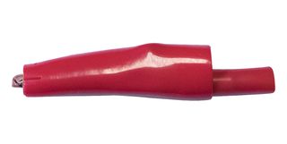 MUELLER ELECTRIC BU-63C-2 Alligator Clip, Red, 10 A, 7.9 mm Jaw Open