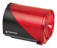 WERMA 44410067 Beacon, Red, Flashing, 32 Tone, 114 dB, 115 VAC, IP65