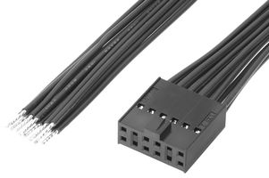 MOLEX 219659-1123 Cable Assembly, C-Grid III Receptacle to Free End, 12 Ways, 2.54 mm, 2 Row, 300 mm, 11.8 "