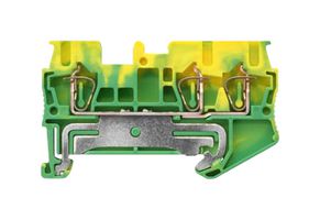 SIEMENS 8WH2003-0CF07 DIN Rail Mount Terminal Block, PE Thru, 3 Ways, 28 AWG, 12 AWG, 2.5 mm², Clamp