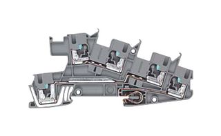 SIEMENS 8WH6001-4HF00 DIN Rail Mount Terminal Block, 3 Ways, 26 AWG, 12 AWG, 2.5 mm², Clamp, 24 A