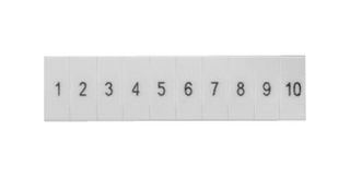 SIEMENS 8WH8120-1AB05 Terminal Block Marker, White, Labeling Plate, Siemens ALPHA FIX Series 1.5mm² 8WH Terminal Blocks