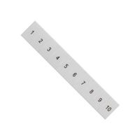 SIEMENS 8WH8120-3AB05 Terminal Block Marker, White, Labeling Plate, Siemens ALPHA FIX Series 4mm² 8WH Terminal Blocks