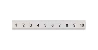 SIEMENS 8WH8121-2AB05 Terminal Block Marker, White, Labeling Plate, Siemens ALPHA FIX Series 2.5mm² 8WH Terminal Blocks