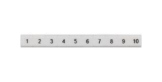 SIEMENS 8WH8121-3AB35 Terminal Block Marker, White, Labeling Plate, Siemens ALPHA FIX Series 4mm² 8WH Terminal Blocks