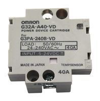 OMRON INDUSTRIAL AUTOMATION G32A-A40-VD DC5-24 Solid State Relay, 40 A, 240 VAC, DIN Rail