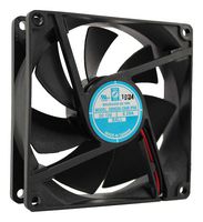 ORION FANS OD9225-12HBIP68 DC Axial Fan, 12 V, Square, 92 mm, 25 mm, Ball Bearing, 49.8 CFM
