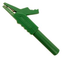 MULTICOMP PRO MP770921 Crocodile Clip, 12 mm Jaws Open, 54.6 mm Length, 15 A, 300 V, Green