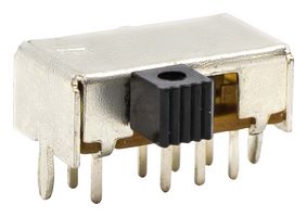 E-SWITCH EG2315 Slide Switch, Subminiature, DP3T, Through Hole, EG Series, 200 mA