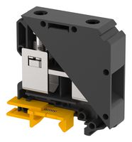 ELKAY KUT50/  BLACK DIN Rail Mount Terminal Block, Feed Thru, 2 Ways, 6 AWG, 00 AWG, 50 mm², Screw, 150 A