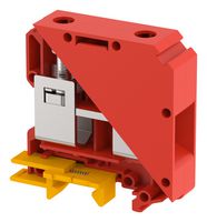 ELKAY KUT50/ RED DIN Rail Mount Terminal Block, Feed Thru, 2 Ways, 6 AWG, 00 AWG, 50 mm², Screw, 150 A