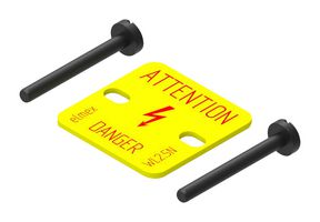 ELKAY WL2.5N Accessory, Elkay KUT2.5N Feed Through Terminal Blocks, Warning Label