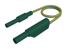 HIRSCHMANN TEST AND MEASUREMENT 934041188 Banana Test Lead, 4mm Stackable Banana Plug, Shrouded, 4mm Banana Socket, Shrouded, 19.7 "