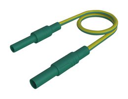 HIRSCHMANN TEST AND MEASUREMENT 934044188 Banana Test Lead, 4mm Banana Plug, Shrouded, 4mm Banana Socket, Shrouded, 9.9 ", 250 mm