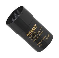 KEMET 080MD22ABMK1STD Electrolytic Capacitor, 80 µF, 220 V, ± 10%, Snap-In, 500 hours @ 70°C