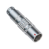 LEMO PHG.0T.306.CLLC45Z Circular Connector, Sealed Circular Connector, 0T Series, Cable Mount Receptacle, 6 Contacts