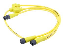 MOLEX 1200680250 Sensor Cable, M12, Micro-Change Plug, 2x Micro-Change Receptacle, 4 Positions, 800 mm, 31.5 "