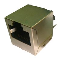 ABRACON ARJ11G-MBSC-MU2 Modular Connector, 10/100 Base-T, RJ45 Jack, 1 x 1 (Port), 8P8C, Cat5, Cat6, Through Hole Mount