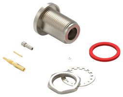 WURTH ELEKTRONIK 60425522512120 RF / Coaxial Connector, N Type, Straight Bulkhead Jack, Crimp, 50 ohm, 1.13mm, Phosphor Bronze