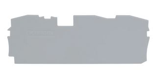 WAGO 2016-1391 Accessory, Grey, TOPJOB S Terminal Blocks, End & Intermediate Plate