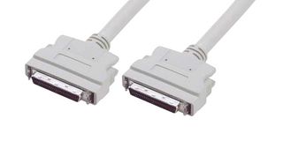 L-COM CA801-05M Computer Cable, HD-50 Plug, HD-50 Plug, 19.7 ft, 500 mm, Light Grey, CA801 Series