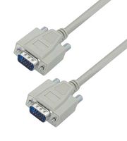 L-COM CHD15MM-10 Computer Cable, HD-15 Plug, HD-15 Plug, 10 ft, 3.05 m, Light Grey, CHD15MM Series