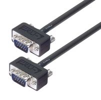 L-COM CTL3VGAMM-25TZ Computer Cable, HD-15 Plug, HD-15 Plug, 25 ft, 7.6 m, Black, CTL3VGAMM-TZ Series