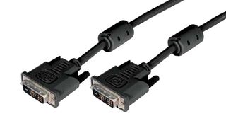 L-COM CGDVIMM-15 Audio / Video Cable Assembly, DVI-D (Single Link) Plug, DVI-D (Single Link) Plug, 15 ft, 4.6 m