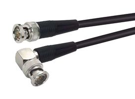 L-COM CC59B-5HR RF / Coaxial Cable Assembly, 5 ft, 1.52 m, RG59B/U, BNC Right Angled Plug, BNC Straight Plug