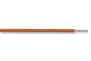 PRO POWER MCTR 241607 ORN Wire, Stranded, Hook Up, PVC, Orange, 24 AWG, 7 x 0.2mm, 100 m