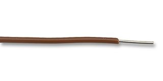 MULTICOMP PRO MCP00012 Wire, PVC, Brown, 23 AWG, 0.28 mm², 328 ft, 100 m, BS4808 / Def Stan 61-12, 1/0.6