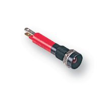 CML INNOVATIVE TECHNOLOGIES 19071353 LED Panel Mount Indicator, Flashing, Red, 24 VDC, 8 mm, 56 mA, 80 mcd, IP40