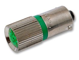 CML INNOVATIVE TECHNOLOGIES 18626231 LED Replacement Lamp, BA9s, Green, T-3 1/4 (10mm), 490 mW, 565 nm, 130 mcd