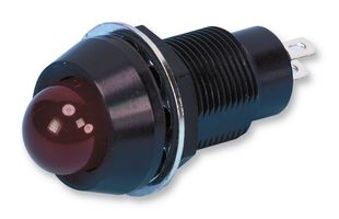 MARL 651-102-21 LED Panel Mount Indicator, Red, 12 VDC, 12.7 mm, 19 mA, 450 mcd, IP67