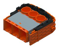 APTIV / DELPHI 33282936 Automotive Connector Housing, SHIELDPACK HV RCS890 SB RV Series, Receptacle, 3 Ways
