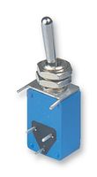 APEM 21136NA Toggle Switch, On-On, SPDT, Non Illuminated, 21000N Series, Through Hole, 4 A