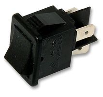 MULTICOMP MC3813-011-01 Rocker Switch, On-Off, DPST, Non Illuminated, Panel Mount, Black, MC3813-011