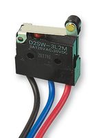 ARATAS (FORMERLY OMRON COMPONENTS) D2SW-3L2M Microswitch, Snap Action, Roller Lever, SPDT, Wire Leaded, 3 A, 30 VDC