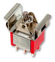 C&K COMPONENTS 7205J50 ZQE++ Rocker Switch, (On)-Off-(On), DPDT, Non Illuminated, Panel Mount, Black, 7000 Series