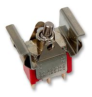 C&K COMPONENTS 7103J50ZQE++ Rocker Switch, On-Off-On, SPDT, Non Illuminated, Panel Mount, Black, 7000 Series