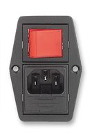 BULGIN LIMITED BVB01/Z0000/11 Un-Filtered IEC Power Entry Module, IEC C14, General Purpose, 10 A, 250 VAC, 2-Pole Switch