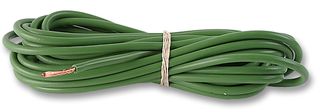 STAUBLI 61.7610-25 Wire, Stranded, Silivolt® 1V Test Lead, Silicone Rubber, Green, 13 AWG, 651 x 0.07mm, 5 m