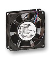 EBM-PAPST 8412N/2GL DC Axial Fan, 12 V, Square, 80 mm, 25 mm, Sleeve Bearing, 19.4 CFM