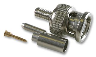 RADIALL R142085161 RF / Coaxial Connector, BNC Coaxial, Straight Plug, Crimp, 75 ohm, RG59, Brass